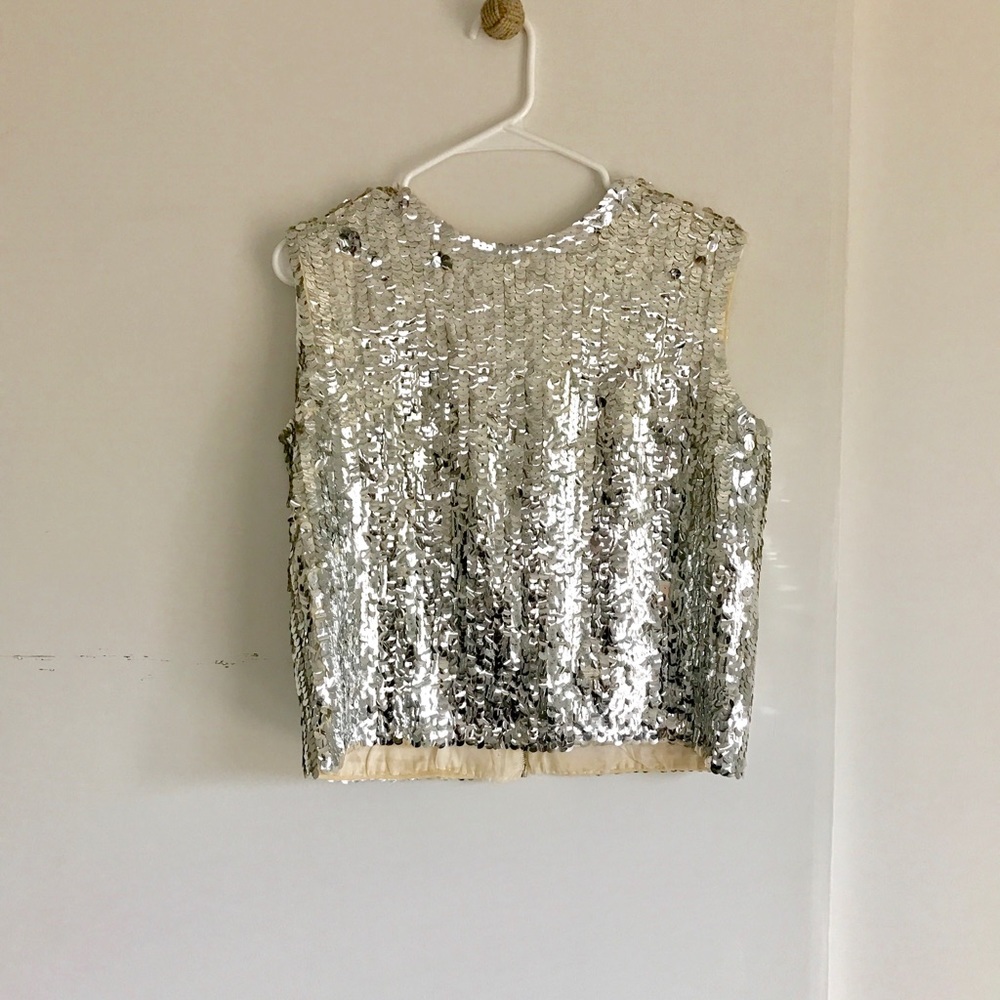 Vintage Sequin Party Top
